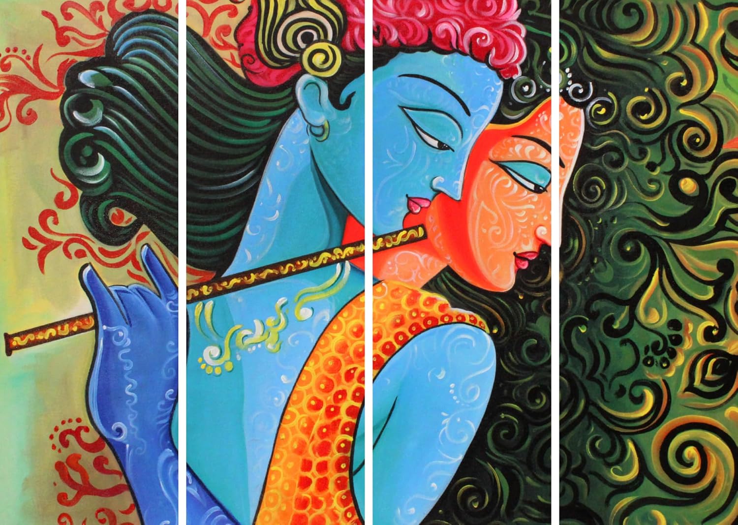 Krishna-tastic Framed Divine Love Wall Art - 6